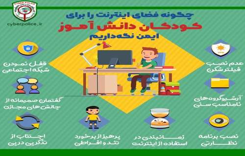 چگونه فضای اینترنت را برای کودکان دانش‌آموز ایمن نگه داریم